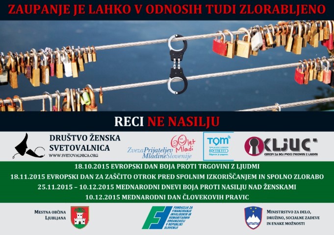 Reci ne nasilju - zaupanje je lahko v odnosih tudi zlorabljeno